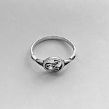 Sterling Silver Triskelion Celtic Ring, Silver Ring, Triskele Ring, Spiral Ring