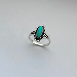 Sterling Silver Boho Turquoise Ring, Silver Ring, Stone Ring, Stone Ring