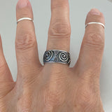 Sterling Silver Vintage Bali Design Ring, Silver Ring, Boho Ring, Silver Band