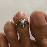 Sterling Silver Turtle Toe Ring, Silver Ring, Turtle Ring, Ocean Ring