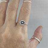 Sterling Silver Missing a Petal Daisy Ring, Dainty Ring, Silver Ring,  Flower Ring, Sunflower Ring