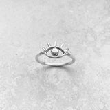 Sterling Silver All Seeing Eye Ring, Silver Rings, Eye Ring, Religious Ring