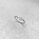 Sterling Silver Anchor Ring, Nautical Ring, Silver Ring, Love Ring, Boat Ring