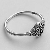Sterling Silver Small Celtic Endless Knot Ring, Dainty Ring, Celtic Ring, Silver Ring, Boho Ring