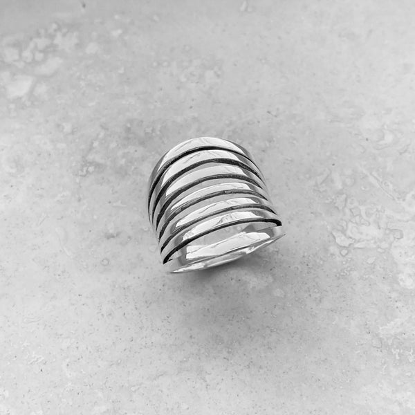 Sterling Silver Statement Boho Ring, Silver Rings, Statement Ring, Sil ...