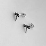 Sterling Silver Dragonfly Earrings, Silver Earrings, Stud Earrings, Spirit Earrings