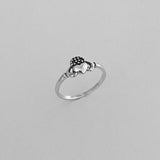 Sterling Silver Small Claddagh Heart Ring, Dainty Ring, Friendship Ring, Silver Ring, Love Ring