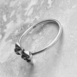 Sterling Silver Dainty Fleur De Lise Ring, Silver Rings, Saints Ring, Lily Ring