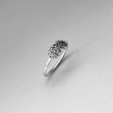 Sterling Silver Sideway Pineapple Ring, Dainty Ring, Tree Ring, Silver Ring, Fruit Ring