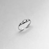 Sterling Silver Claddagh Toe Ring, Silver Ring, Heart Ring, Irish Ring, Friendship Ring