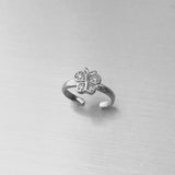 Sterling Silver CZ Butterfly Toe Ring, CZ Ring, Silver Ring, Spirit Ring