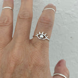 Sterling Silver All Seeing Eye Ring, Silver Rings, Eye Ring, Religious Ring