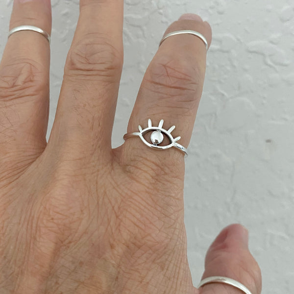 Seeing Eye Rings Sterling Silver All Seeing Eye Ring, Silver Rings, Eye Ring, Religious ...
