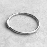 Sterling Silver Tiny CZ Ring, Dainty Ring, Silver Ring, Stackable Ring, CZ Ring