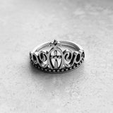 Sterling Silver Crown Ring, Silver Ring, Boho Ring, Princess Ring, Queen Ring