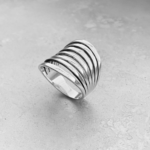 Sterling Silver Statement Boho Ring, Silver Rings, Statement Ring, Sil ...