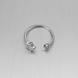 Sterling Silver Tiny Star CZ Toe Ring