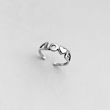 Sterling Silver LOVE Toe Ring, Silver Ring, Love Ring, Heart Ring