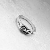 Sterling Silver Small Sun and Moon Ring. Silver Rings, Sun Ring, Celestial Ring