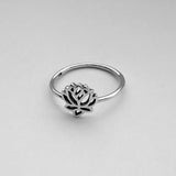 Sterling Silver Small Lotus Flower Ring, Silver Rings, Lotus Ring, Spirit Ring