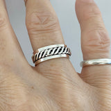 Sterling Silver Celtic Design Spinner Ring, Silver Ring, Spinner Ring, Boho Ring