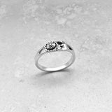 Sterling Silver Small Sun and Moon Ring. Silver Rings, Sun Ring, Celestial Ring