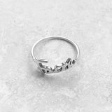 Sterling Silver Faith Ring, Silver Ring, Religious Ring, Word Ring, God Ring