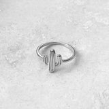 Sterling Silver Cactus Ring, Tree Ring, Silver Ring, Desert Ring, Boho Ring