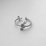 Sterling Silver Music Note and Butterfly Ring with CZ, Music Ring, Silver Ring, Boho Ring