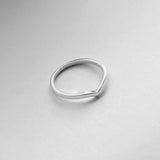 Sterling Silver Plain Chevron Ring, V Shape Ring, Silver Ring, Silver Band