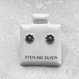 Sterling Silver Small Sunflower Earrings, Sun Earrings, Silver Earrings, Stud Earrings, Flower Earrings