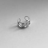 Sterling Silver Wire Swirl Toe Ring, Silver Ring, Boho Ring, Wire Ring