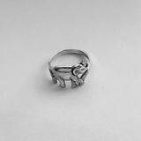 Sterling Sterling Elephant Ring, Silver Ring, Elephant Ring, Boho Ring, Good Luck Ring