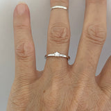 Sterling Silver Simple Little Star CZ Ring, Silver Ring, Star Ring, Dainty Ring