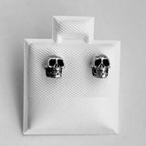 Sterling Silver Skull Earrings, Skeleton Earrings, Silver Earrings, Stud Earrings