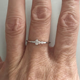 Sterling Silver Simple CZ Ring