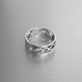Sterling Silver Icthus Ring, Silver Ring, Religious Ring, Fish Ring
