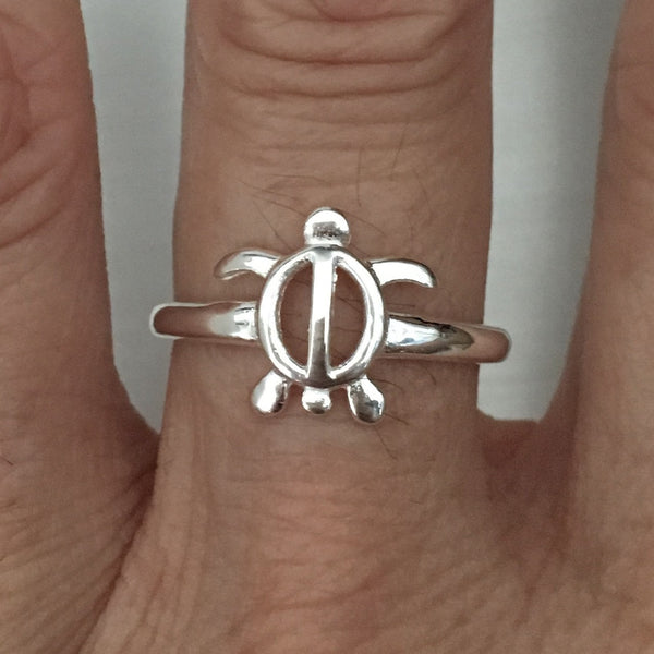 Sterling Silver Turtle Ring, Silver Ring, Rings, Turtle Ring, Ocean Ring