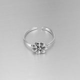 Sterling Silver Seven Petal Flower Toe Ring, Daisy Ring, Silver Ring, Flower Ring