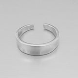 Sterling Silver High Polish Concave Toe Ring, Silver Ring, Boho Ring, Silver Band