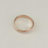 Rose Gold Plated Sterling Silver Thumb Ring, Silver Ring, Silver Band