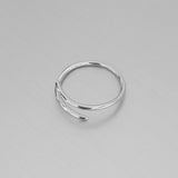 Sterling Silver Wraparound Ring, Silver Ring, Boho Ring