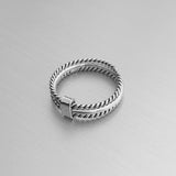 Sterling Silver 3 thin Band Rings, Silver ring, Silver Band, Boho Ring