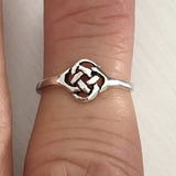 Sterling Silver Adjustable Celtic Knot Toe Ring, Silver Ring, Celtic Ring, Boho Ring