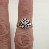 Sterling Silver Quadruple Celtic Toe Ring, Silver Rings, Knot Ring