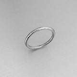 Sterling Silver Stackable 1.5mm Round Band, Wedding Band, Silver Ring, Stackable Ring