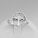 Sterling Silver Tree of Life Ring, Silver Ring, Fortune Ring, Tree Ring, Boho Ring