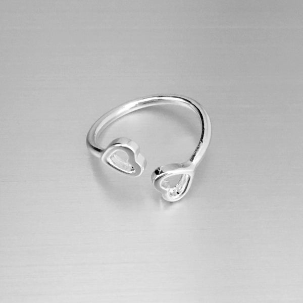 Sterling Silver Adjustable Double Band Toe Ring, Boho Ring, Silver Rin –  Indigo & Jade