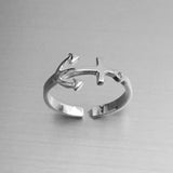Sterling Silver Adjustable Anchor Toe Ring, Silver Ring, Rings