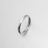 Sterling Silver Stackable Tubular Band Ring, Wedding Band, Silver Ring, Silver Band